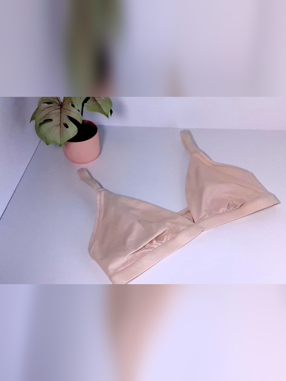 PINK Victoria's Secret Soft Nude Triangle Bralette Size XL - Picture 11 of 16